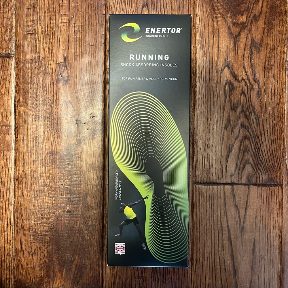 Enertor Running Shock Absorbing Insoles NIB